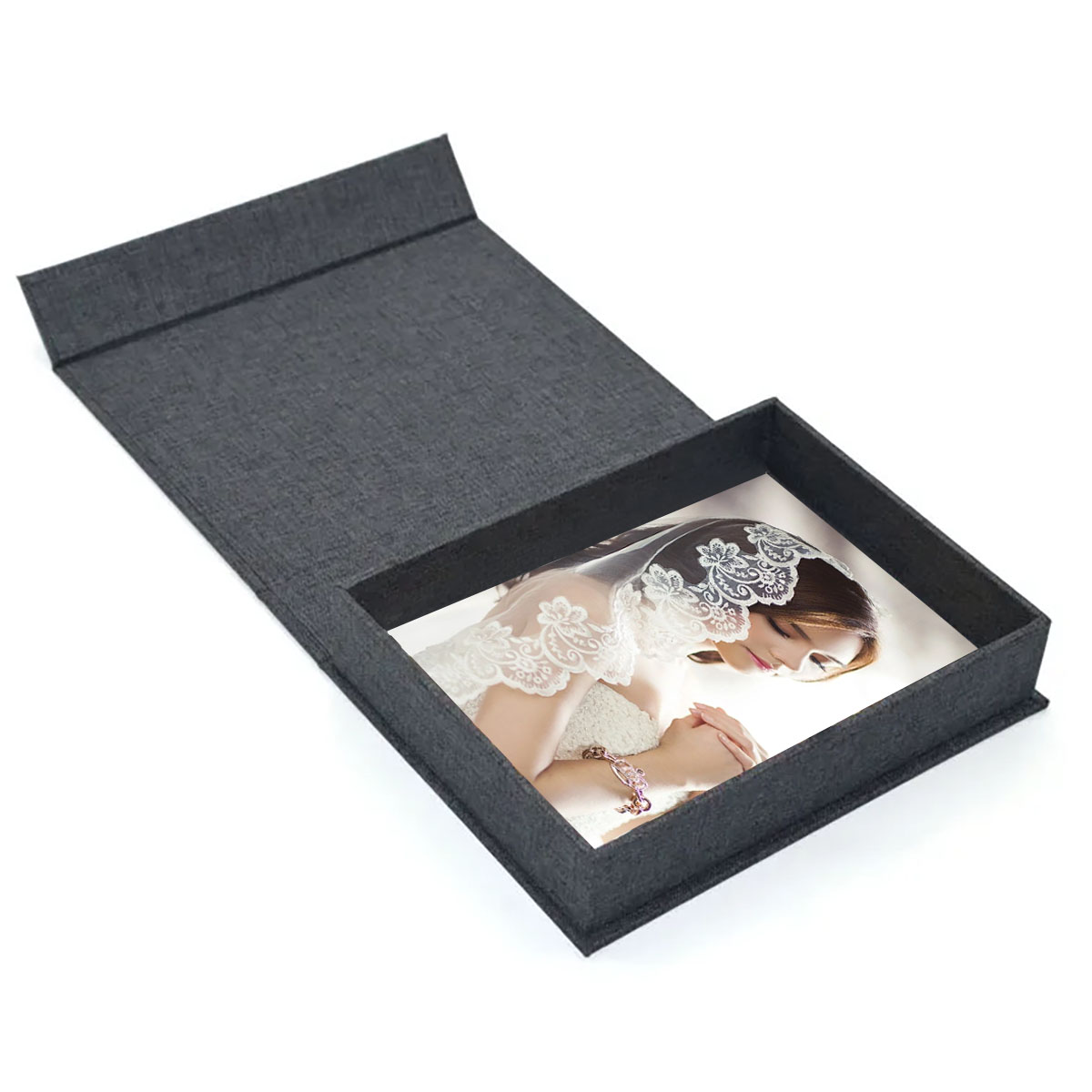 Magnetic Linen Photo Album Presentation Boxes