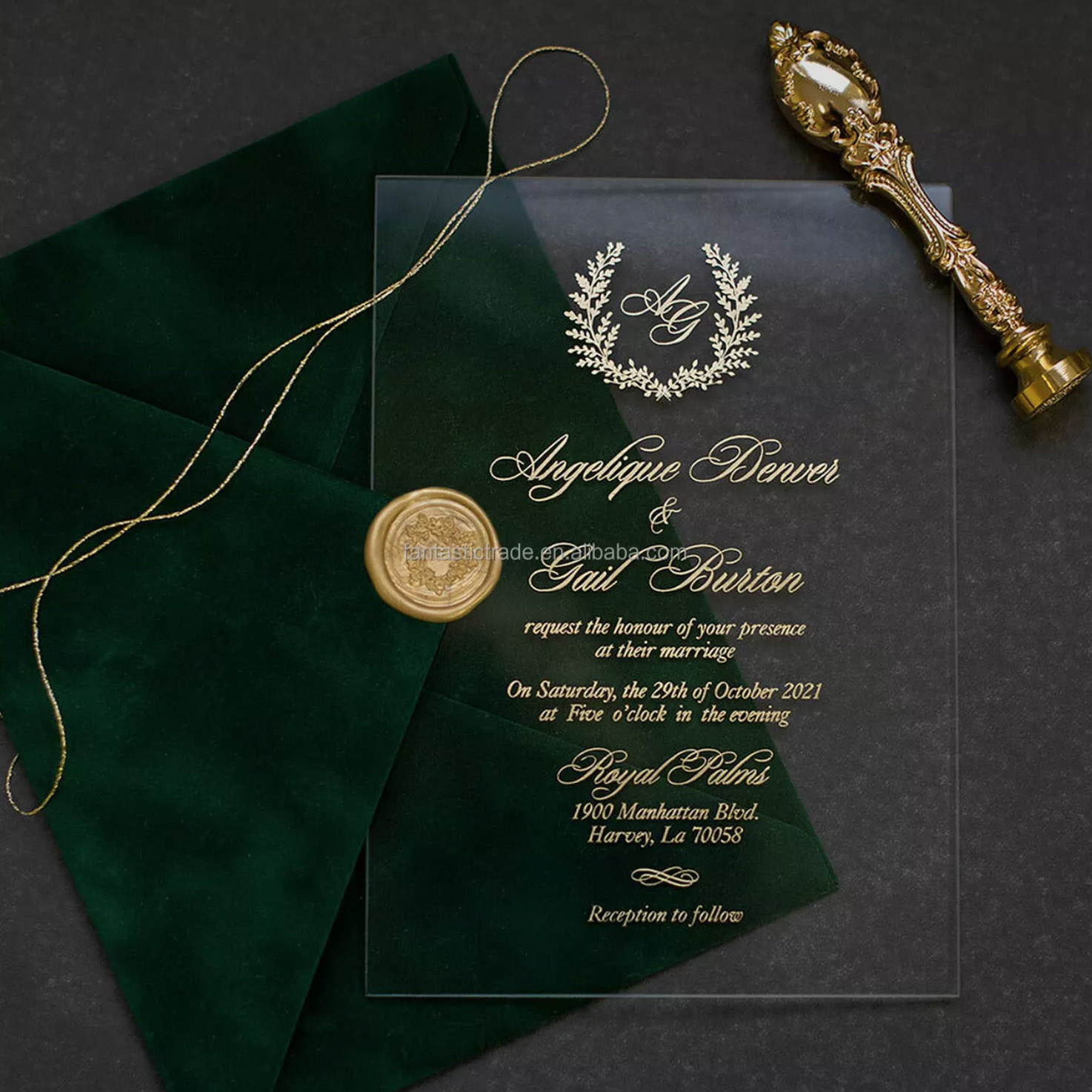 Velvet Wedding Invitations Envelopes