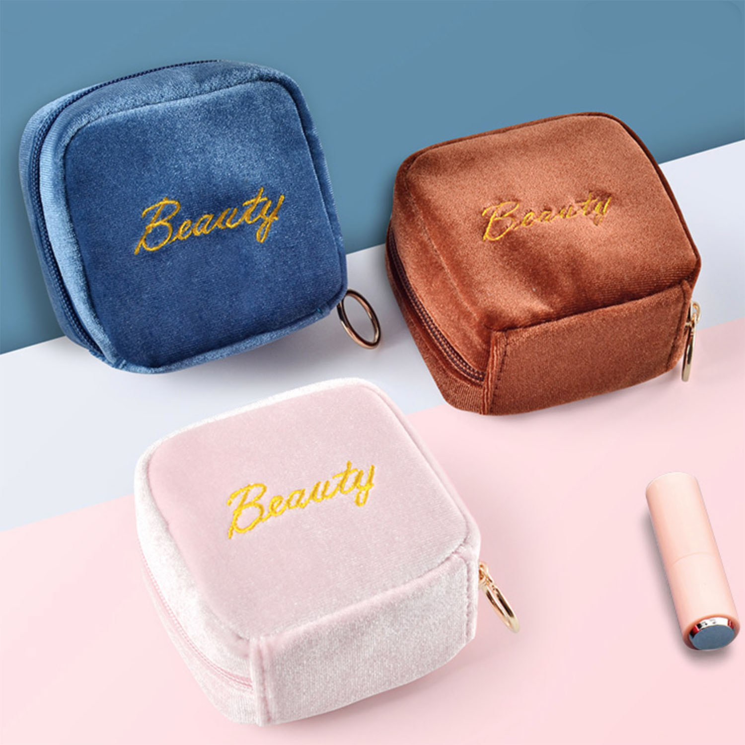 Velvet Cosmetic Bags