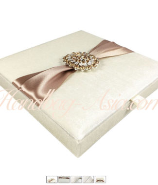 velvet box with crystal brooch
