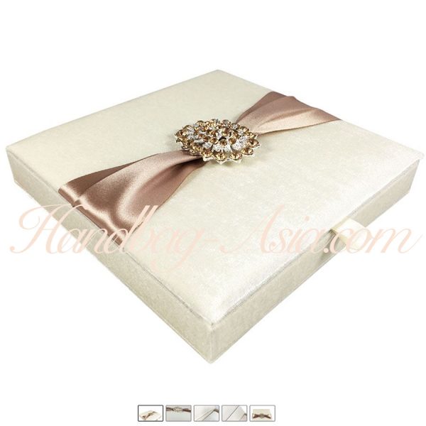 velvet box with crystal brooch
