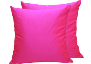 fuchsia silk pillow cover