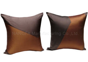 Brown Thai silk pillow cover