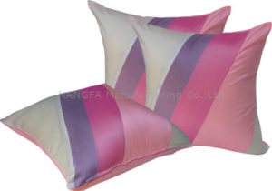 Thai silk pillow cover in pink
