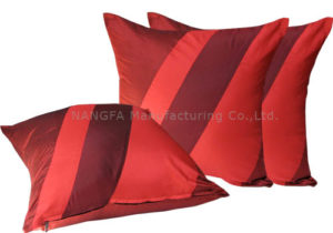 Red Thai silk cushions for wholesale from Thailand