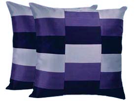 patchwork thai silk cushion cover