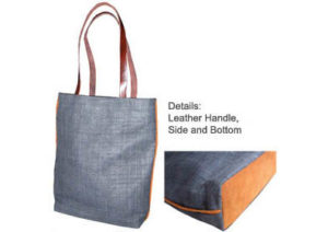 hemp shoulder bag with handles