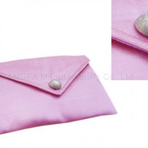 Pink padded silk envelope for wedding invites and jewelry