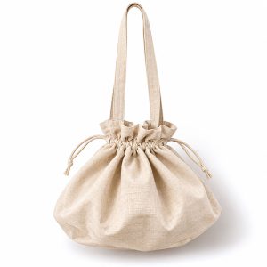 Furoshiki-Inspired Cotton Drawstring Bag