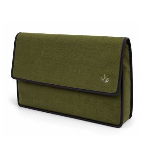 Olive Green Hemp Notebook Bag