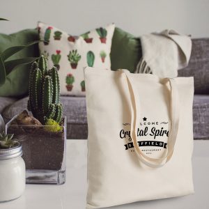 Example design of our promotional cotton tote bags