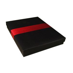 Black & Red Thai Silk Box