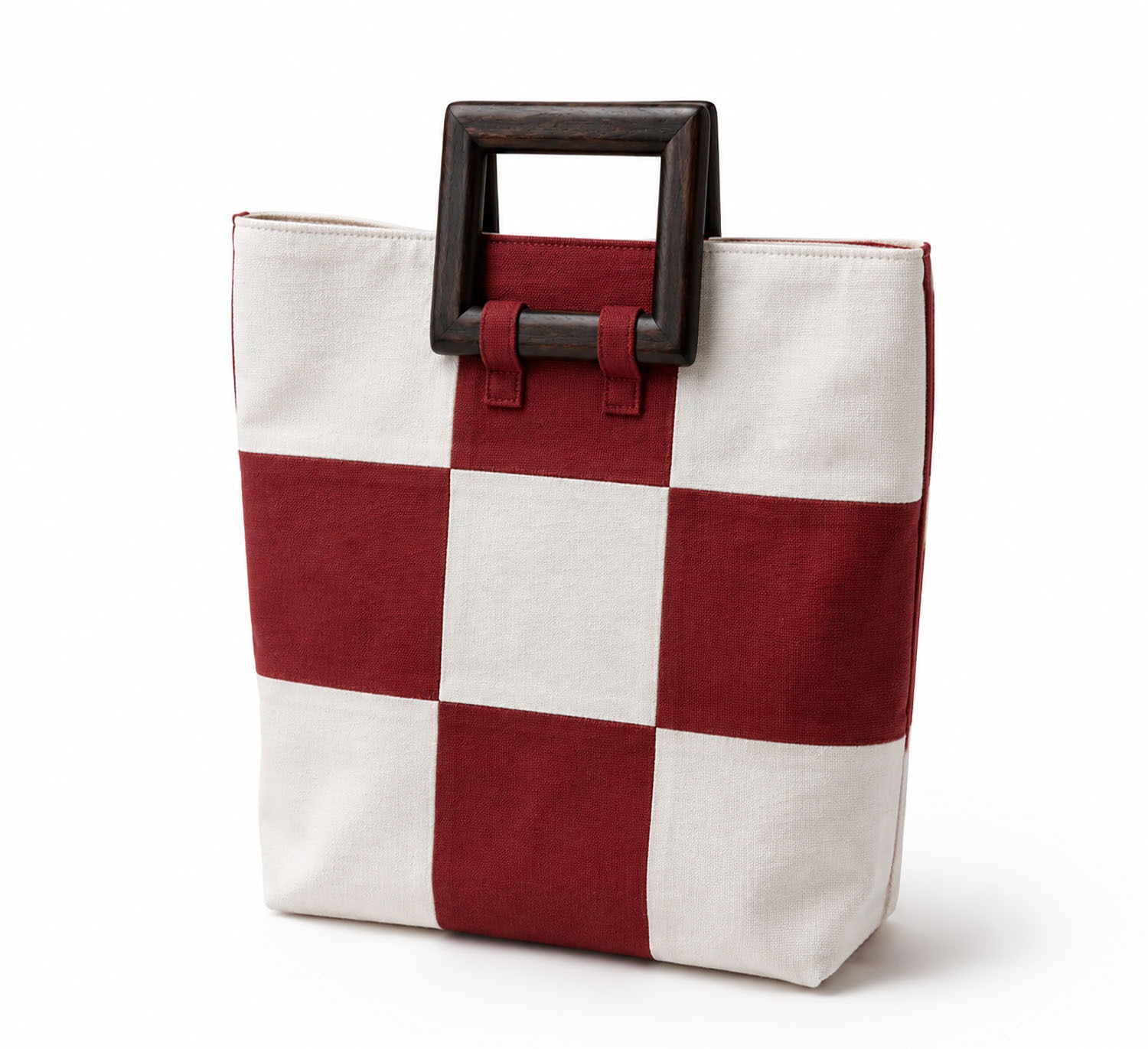 wooden handle cotton bag