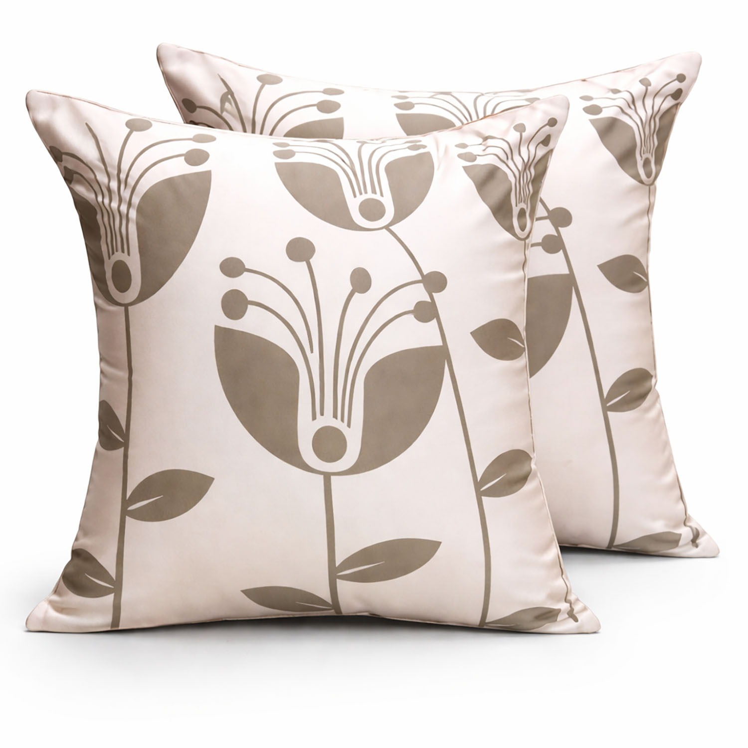 Screen-printed Thai silk cushions