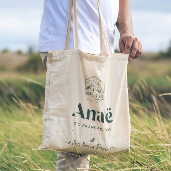 Custom logo printed cotton tote bag from Chiang Mai, Thailand