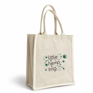 custom printed hemp tote bag from Thailand