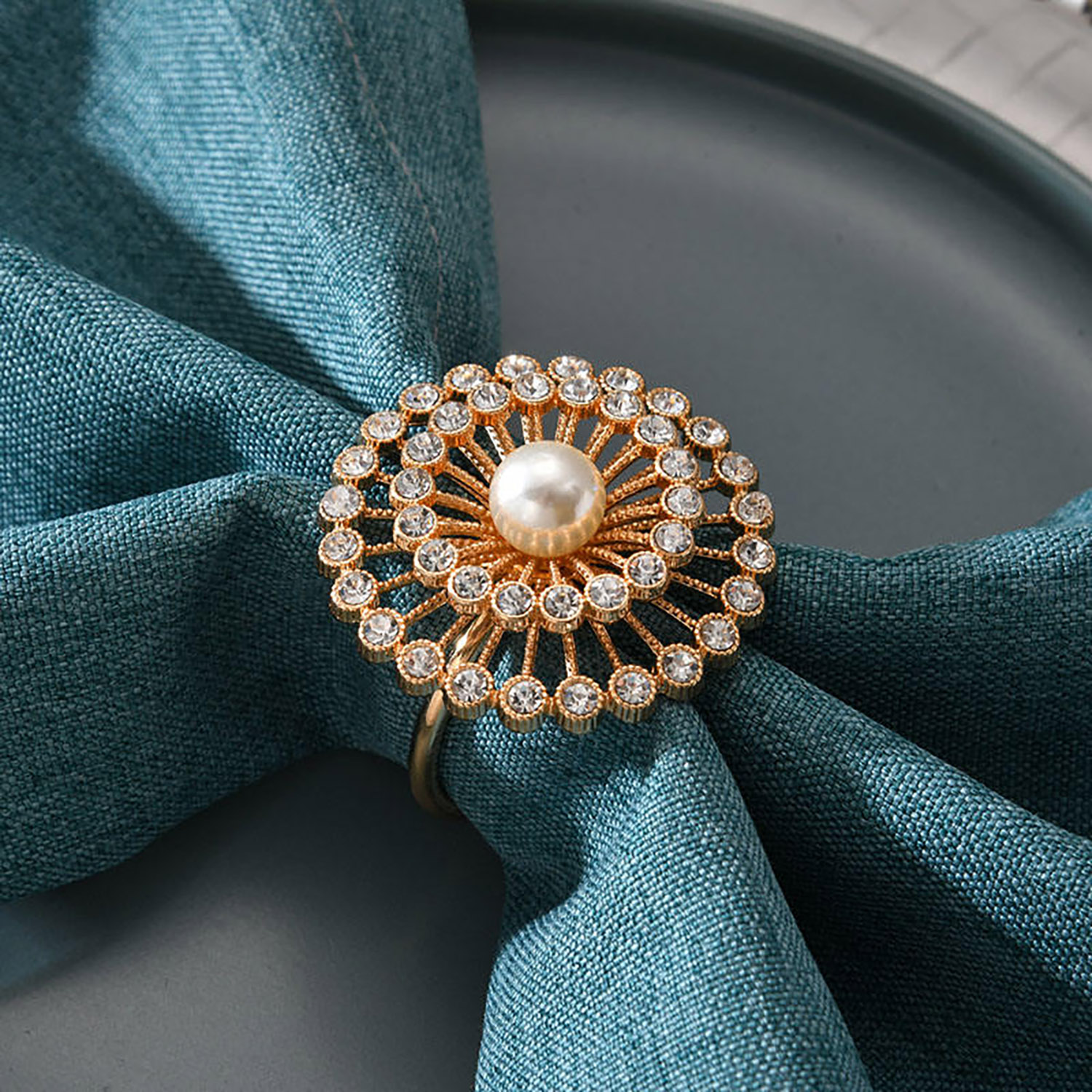 Golden napkin ring, crafted in Chiang Mai, Thailand