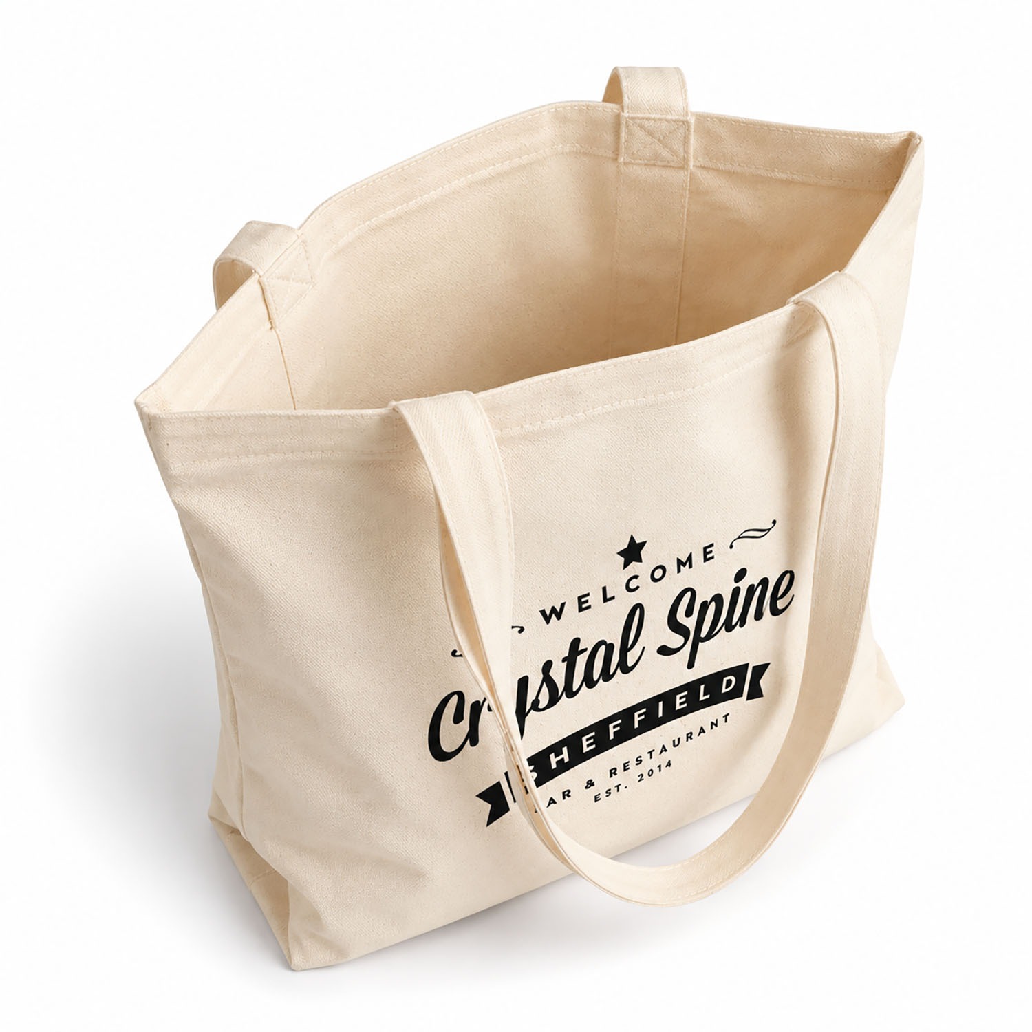 interior look custom logo cotton tote bag with logo