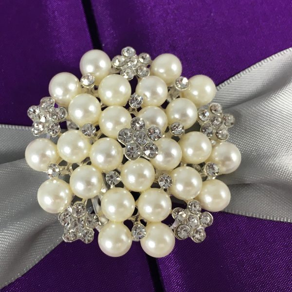 Pearl brooch embellishment