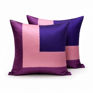 Multi color Thai silk cushion cover