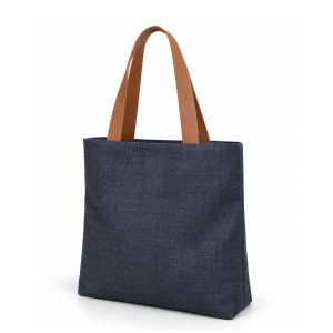navy blue hemp tote bag