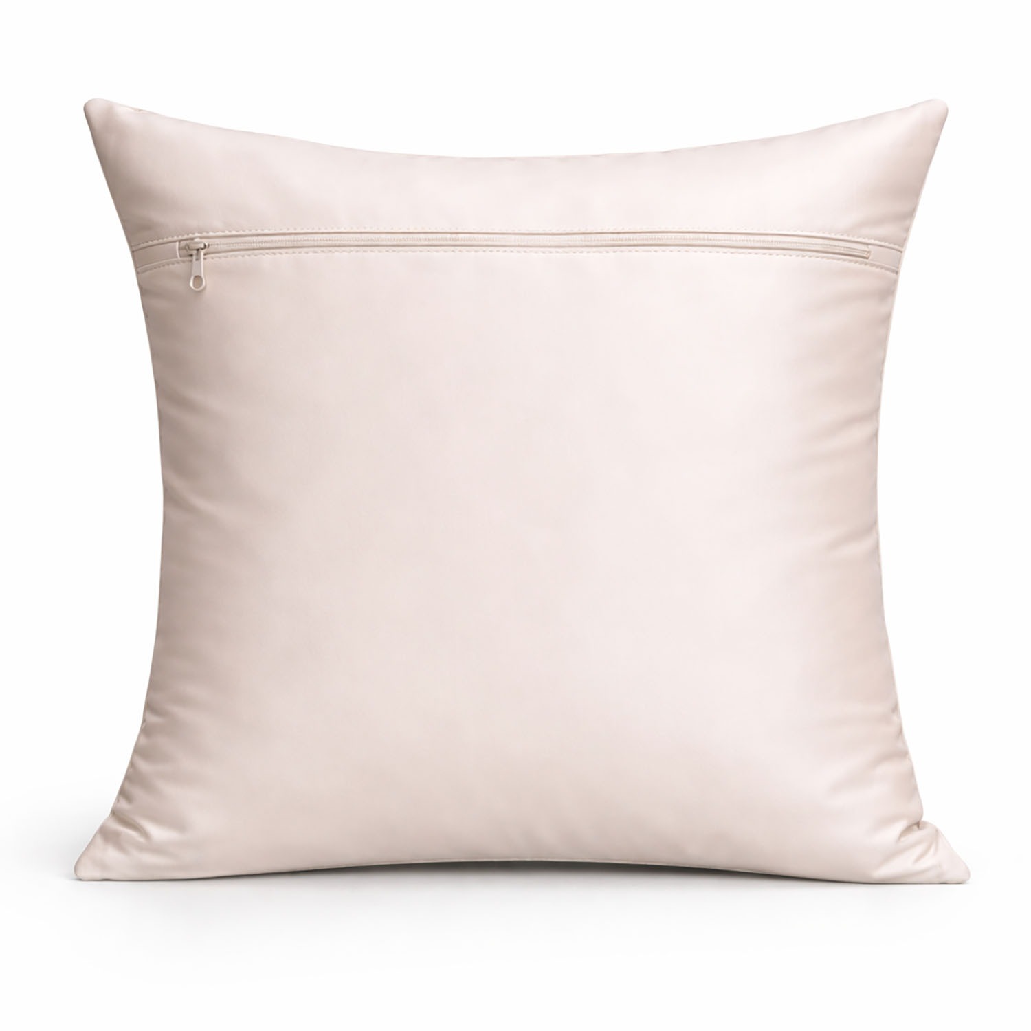 Zipper closure of Thai silk cushion cover from Chiang Mai