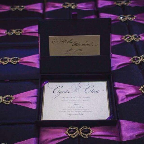 Most luxury boxed wedding invitation