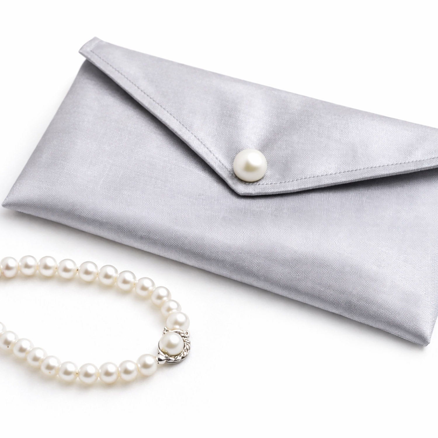 silver silk pouch, crafted in Chiang Mai, Thailand