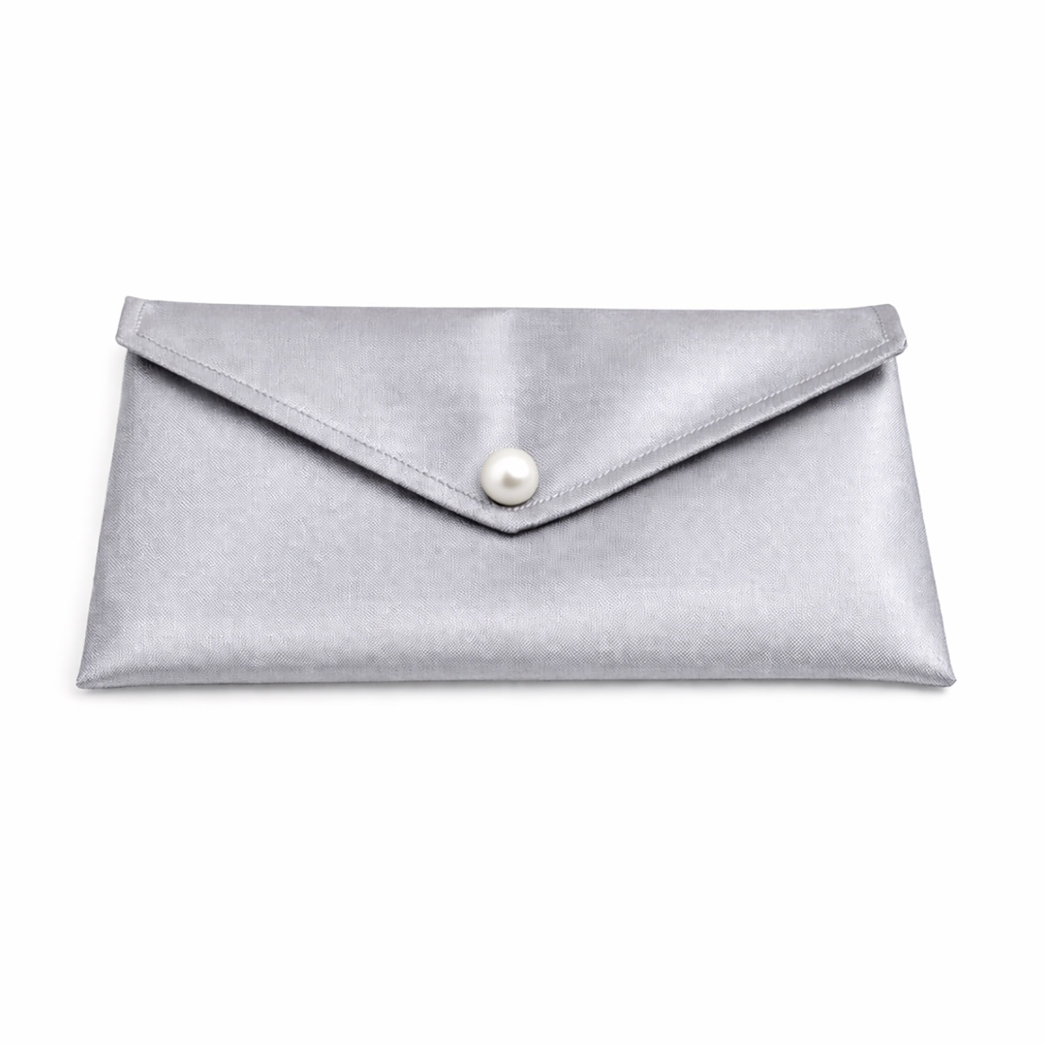 silver silk pouch envelope