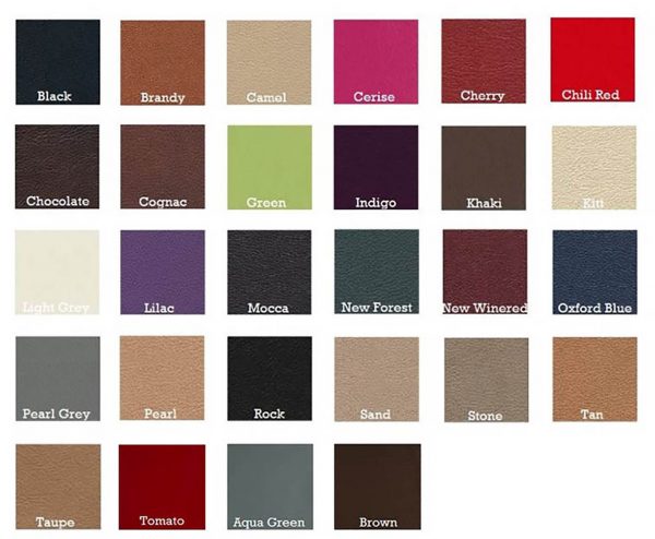 suede color chart