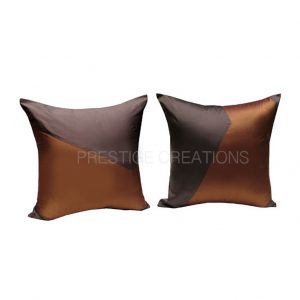 brown Thai silk cushions for Asian decor