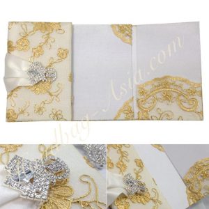 Luxury lace wedding invitation