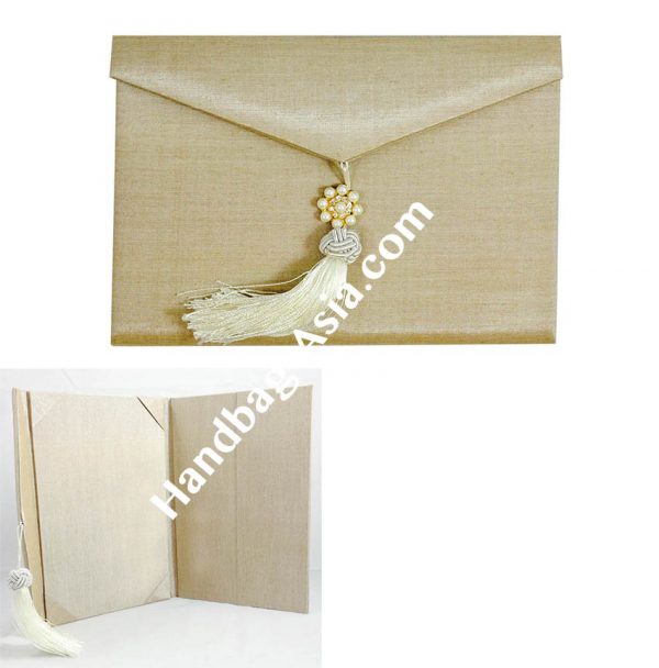 luxury wedding envelope with tassel