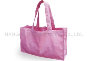 Large pink cotton shopping bags