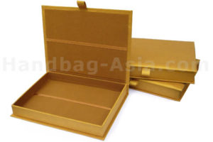 Luxury golden invitation box