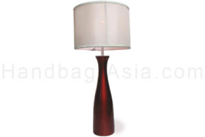 Modern Asian table lamps with silk shade