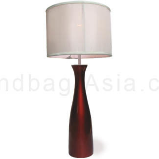 Modern Asian table lamps with silk shade