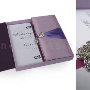 embellished boxed wedding invitation