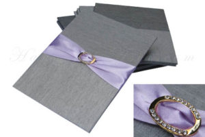 Silver silk pad with embellishment