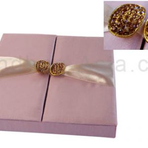 Silk box for wedding invitation cards
