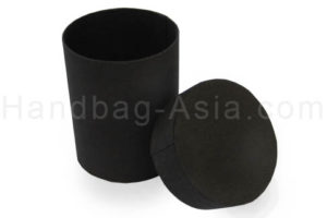 Black silk cylinder box