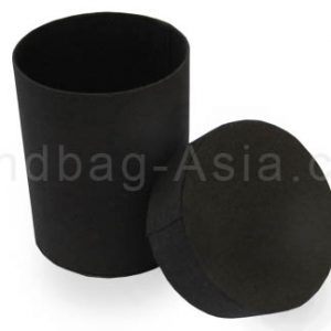 Black silk cylinder box