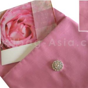 Pink silk envelope