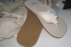 beach slipper & fit flops made of hemp