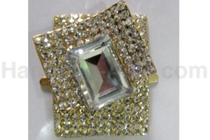 Modern crystal brooch for wedding box embellishment