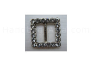 Silver square shaped buckle