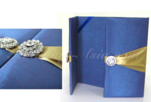 Sapphire blue wedding invitations