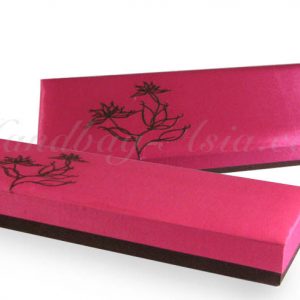 Embroidered silk gift box