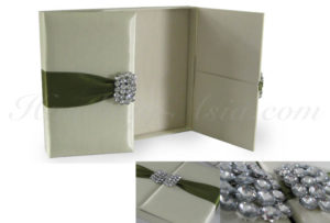 Luxury couture wedding invitation box