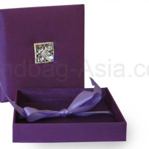 embellished purple wedding box